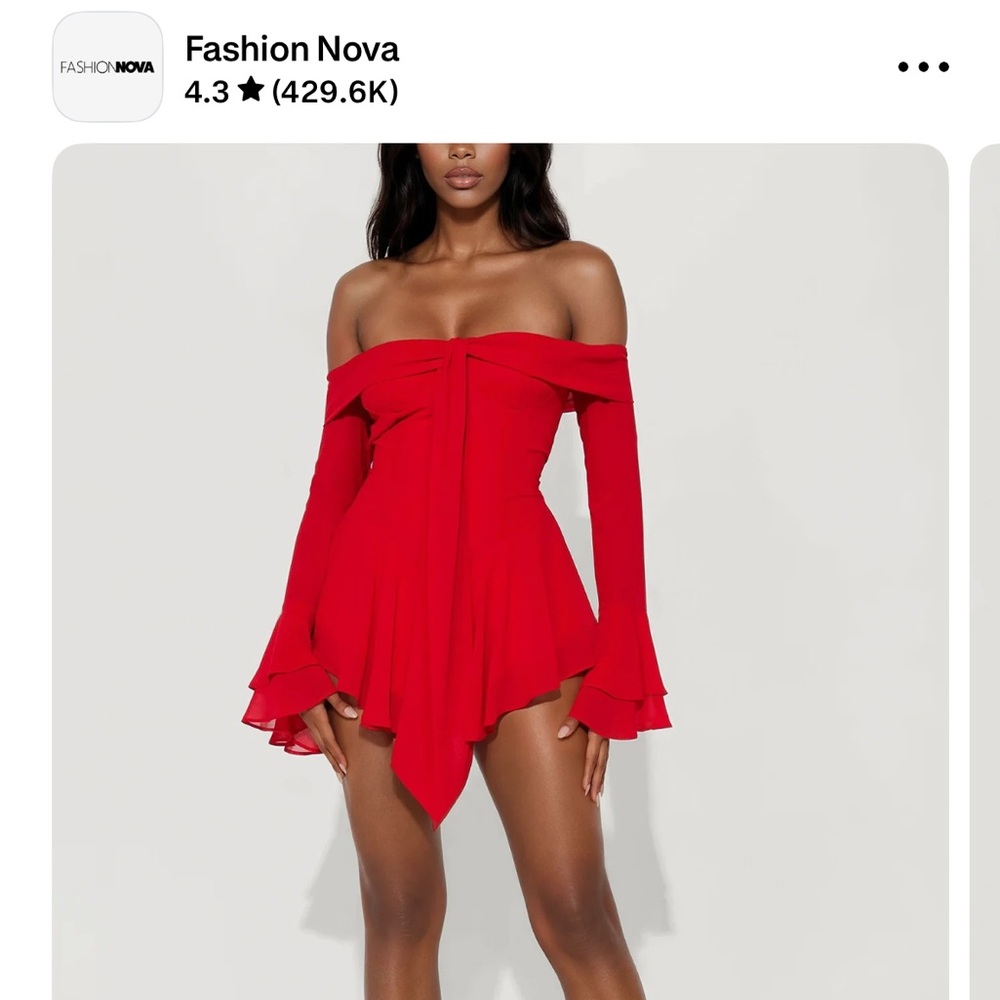 NWT fashion nova Miranda micro dress